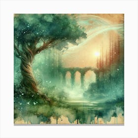 Tree In The Forest Canvas Print