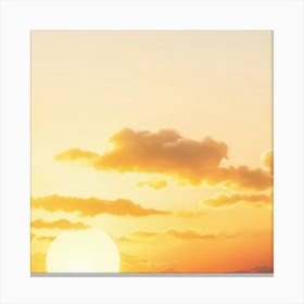 Sunset Over The Ocean 10 Canvas Print