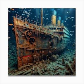 Wreck Of The Titanic 1 Canvas Print