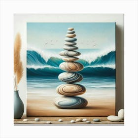 Balancing Pebbles Canvas Print