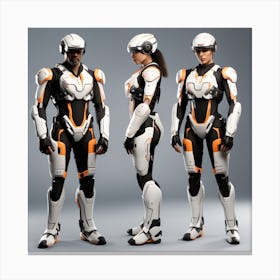 Building A Strong Futuristic Suit Like The One In The Image Requires A Significant Amount Of Expertise, Resources, And Time 5 Canvas Print