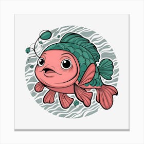 Fish In A Circle Canvas Print