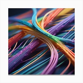 Colorful Wires 26 Canvas Print