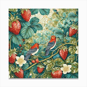 Strawberry Garden 1 Canvas Print