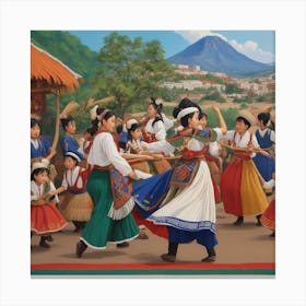 Ecuadorian Dance Canvas Print