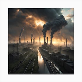 Industrial Landscape Canvas Print