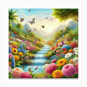 Butterfly Garden 6 Canvas Print