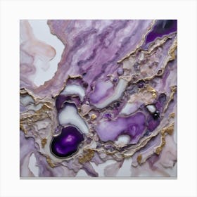 Purple Agate 03 Canvas Print