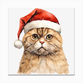 Santa Cat 53 Canvas Print