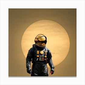 Spaceman - sun Canvas Print