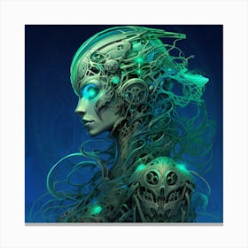 Cybernetic Woman Canvas Print