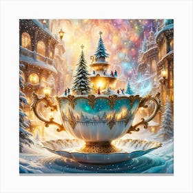 Christmas In The City Canvas Print