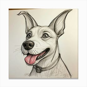 Dog Portrait 5 Canvas Print