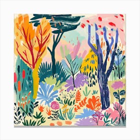 Into the Garden Series in Style of Matisse 1 Canvas Print