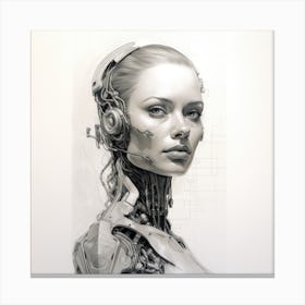 Robot Girl 1 Canvas Print