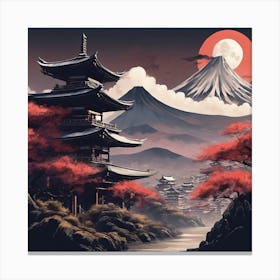 Japanese Landscape Canvas Print