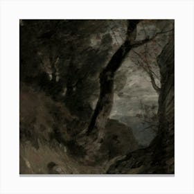 Man In The Woods Canvas Print