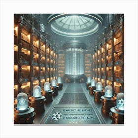 Cascade Sovereignty Elemental Archives Vault Features Canvas Print