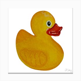 Rubber Duckling Canvas Print