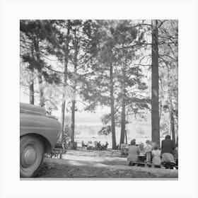 Untitled Photo, Possibly Related To Klamath Falls, Oregon, Sunday Afternoon In The City Park By Russell Lee 4 Canvas Print