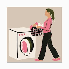 laundry print Canvas Print