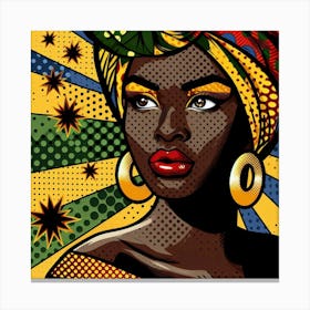 Damilola Pop African Woman  Canvas Print