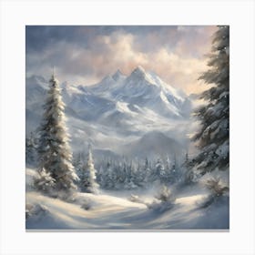 decorating wall pictures for christmas Winter Wonderland  Canvas Print