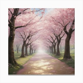 Cherry Blossoms paintings art print 3 Canvas Print