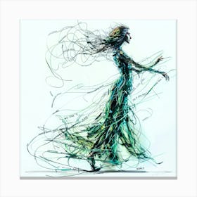 Words On The Wind - Graceful Poise Canvas Print