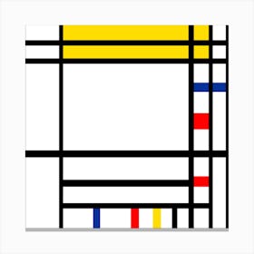 Mondrian 38 43 Sq Canvas Print