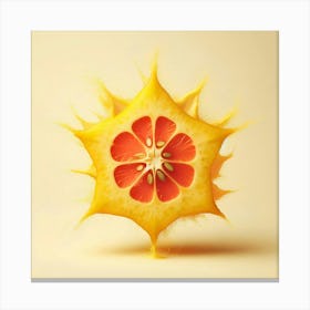 Orange Slice Canvas Print