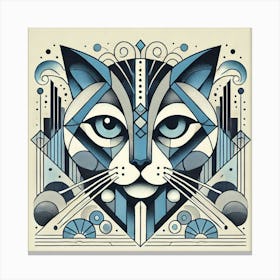 Ozone Paws City Cat Canvas Print