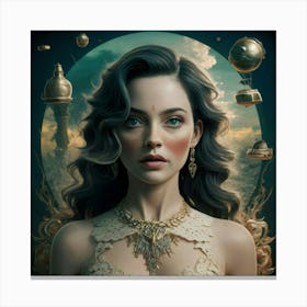 Steampunk Girl 5 Canvas Print