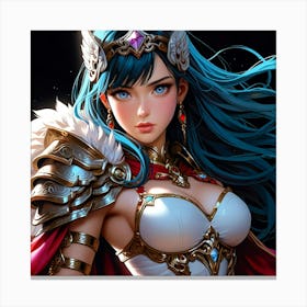 Default A Gracefully Fierce Anime Warrior Princess Her Intrica 1 (2) Canvas Print