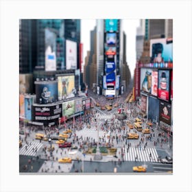 Times Square In New York City Canvas Print