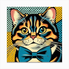 Cat With Bow Tie 1 Canvas Print