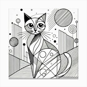 Flare Alley City Cat Canvas Print