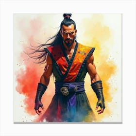 Mortal Kombat Ninja Fighter Concept Art (407) Canvas Print