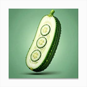 Cucumber Art Canvas Print