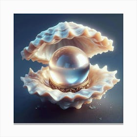 Ring In A Shell Canvas Print
