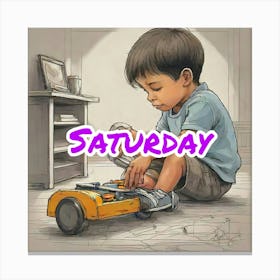 Saturday Canvas Print