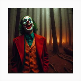 Joker In The Woods 5 Canvas Print