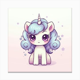 Cute Unicorn 63 Canvas Print