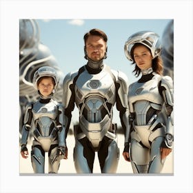 Futuristic Family Canvas Print