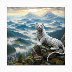 White Tiger 61 Canvas Print