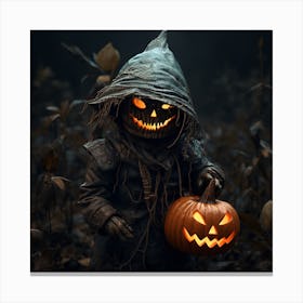 Halloween Jack O Lantern Canvas Print