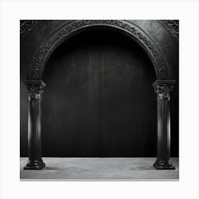 Black And White Arch Canvas Print