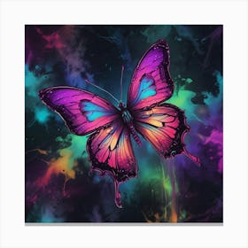 Abstract Butterfly Painting 6 Canvas Print