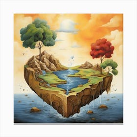 Heart Of The World Canvas Print