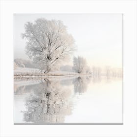 Frosty Lake 1 Canvas Print